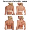 Women V-Neck Wavy Edge Seamless Bra, Tank Top Style Wireless Comfort Back Closure Ladies Underwear
