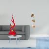 Abstract Flame Resin Figurine And Metal Sculpture Modern Creative Ornament for Desktop Patio Office