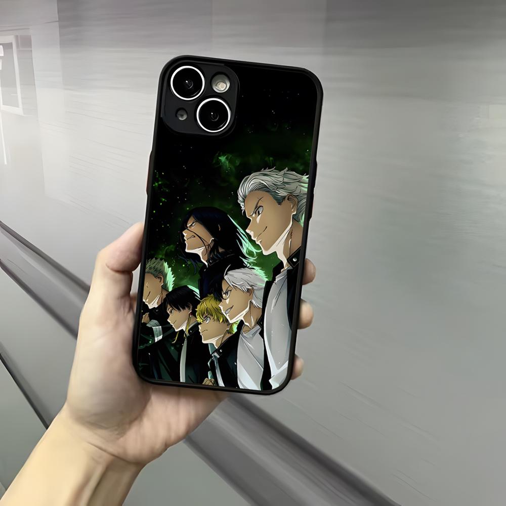 Anime Wind Breaker Sakura Phone Case For Iphone 17 16 15 14 13 12 Pro Max Xr Air Plus Skin Feel Black Hard Shell Cover