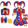 Disfraz Cosplay de Pomni Anime Uniforme de Payaso Ropa de Role Play de Circo Halloween Fiesta de Carnaval Atuendo de Performance Monos