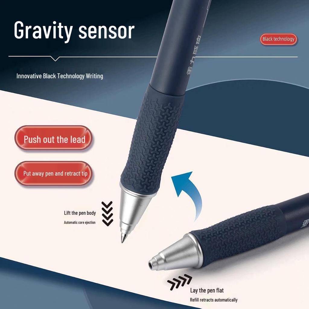 Universal Gravity Induction Quick-Dry Pen 0.5 - Student-Friendly, Drop-Resistant