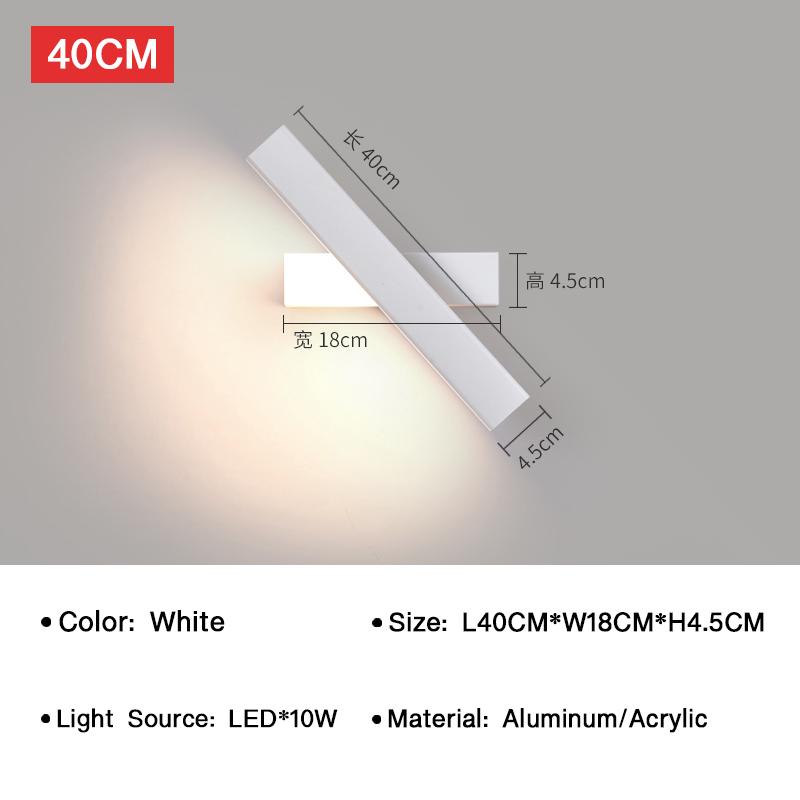 Modern LED Wall Lamp 350° Rotatable Sconce for Bedroom Living Room Bedside Stairs Indoor Home Decoration Lighting Fixture Lustre