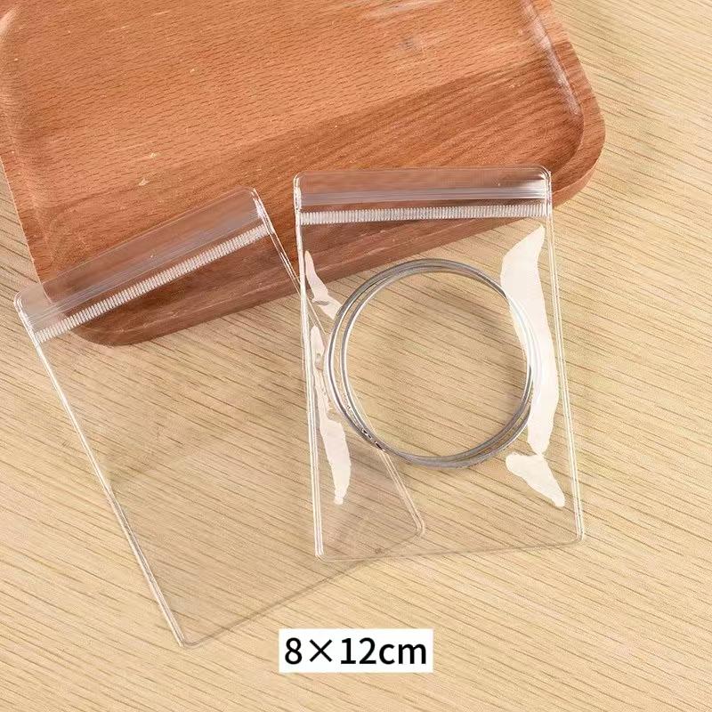 PVC Anti-Oxidation Transparent Jewelry Storage Bag,Earring Jewelry,Thickened Sealed Bag,Stationery,Bracelet,Self Sealing Bag