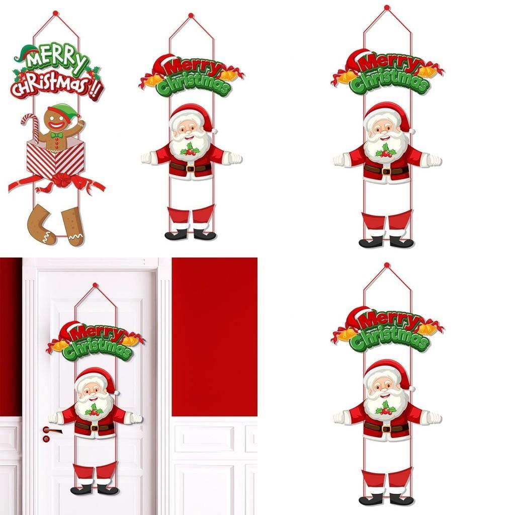 Merry Christmas Paper Door Hanging Decoration Wholesale Create A Festive Atmosphere