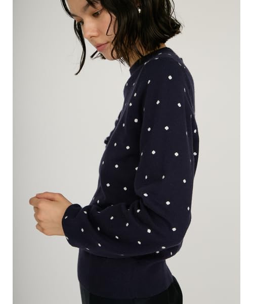 Emi Logo Crew Neck Knit 13WNT254058 DOT Free Size Women's