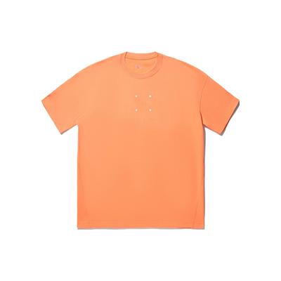Li Ning Vital Series Jednofarebné Voľné Ležérne Krátkorukávové Tričko Unisex Vrchy Cloud-Brocade-Orange AHSTB11-4
