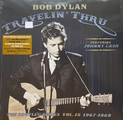 תקליט LP BOB DYLAN, JOHNNY CASH - Travelin' Thru (סדרת ההקלטות הפיראטיות 19075981921 קולומביה, לגסי 2019 ארה"ב וקנדה רוק