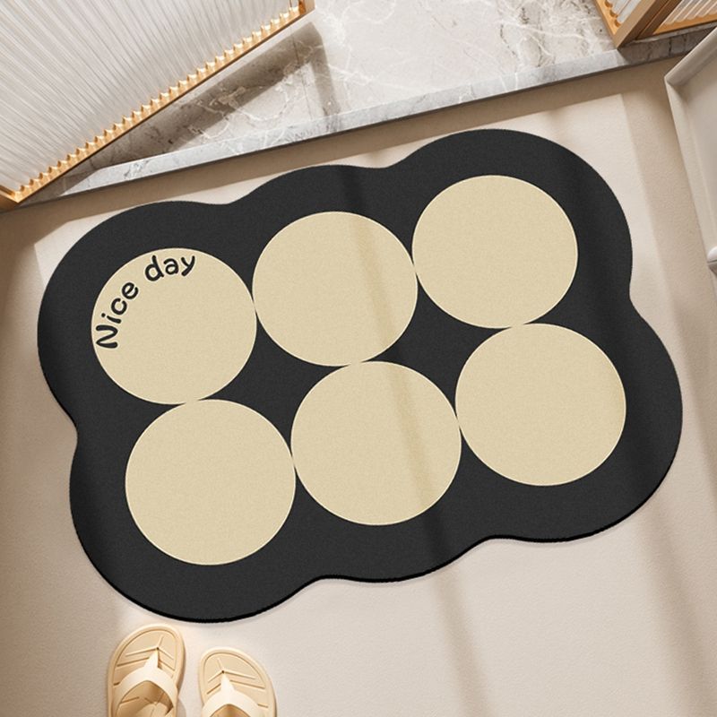 Bathroom Bathroom Door Mat Absorbent Diatom Mud Soft Pad Toilet Quick-drying Anti-slip Pad Toilet U-shaped Foot Pad