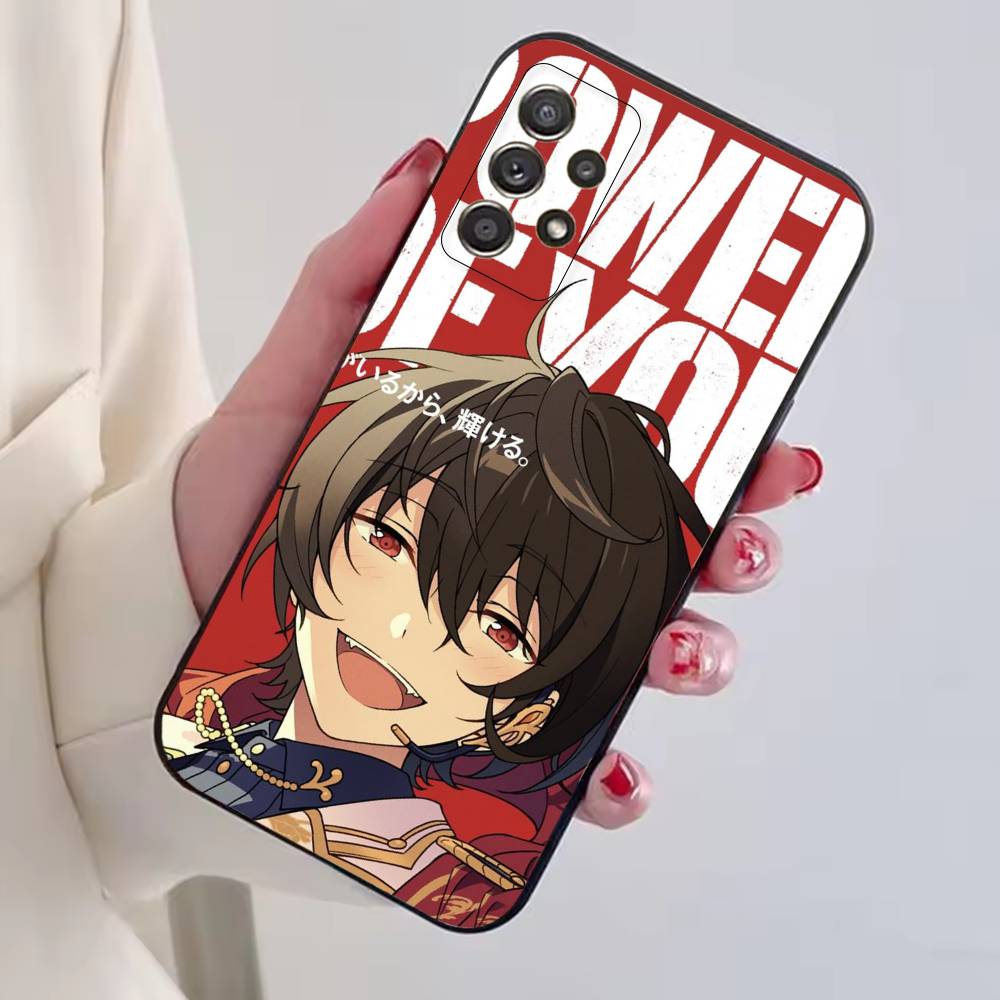 Sakuma R-Ritsu Game Ensemble Stars Phone Case For Samsung S25,S24,S21,S22,S23,S30,Ultra,S20,Plus,Fe,Lite,Note,10,Black Cover
