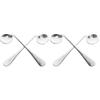 Curved Stainless Steel Feeding Spoons, 4-Pack