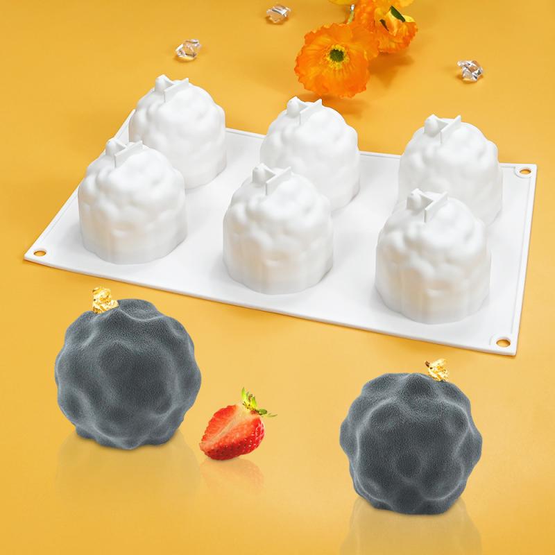 3D 6 Cavity Planet Mousse Cake Mold Jelly Pudding Chocolate Silicone Mould Diy Plaster Soap Model Kitchen Baking Tools