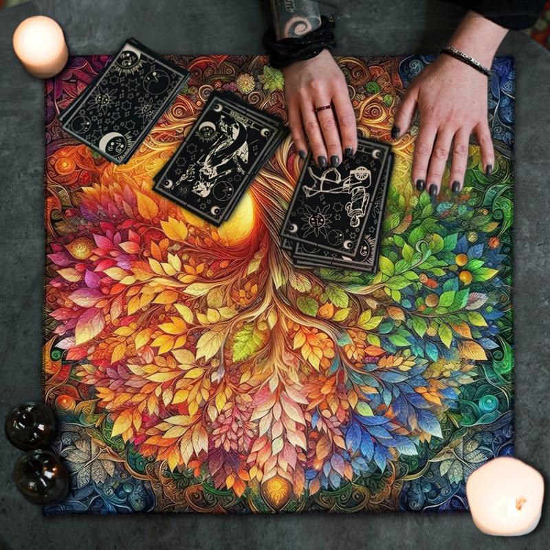 Square Altar Decorations Tablecloth Witchcraft Divination Altar Table Cloth Multifunctional Tarots Card Table Cover