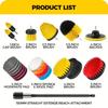 Powerful Drill Brush Attachment Set for Deep Cleaning- Suitable for Concrete, Tiles, and Car Interiors