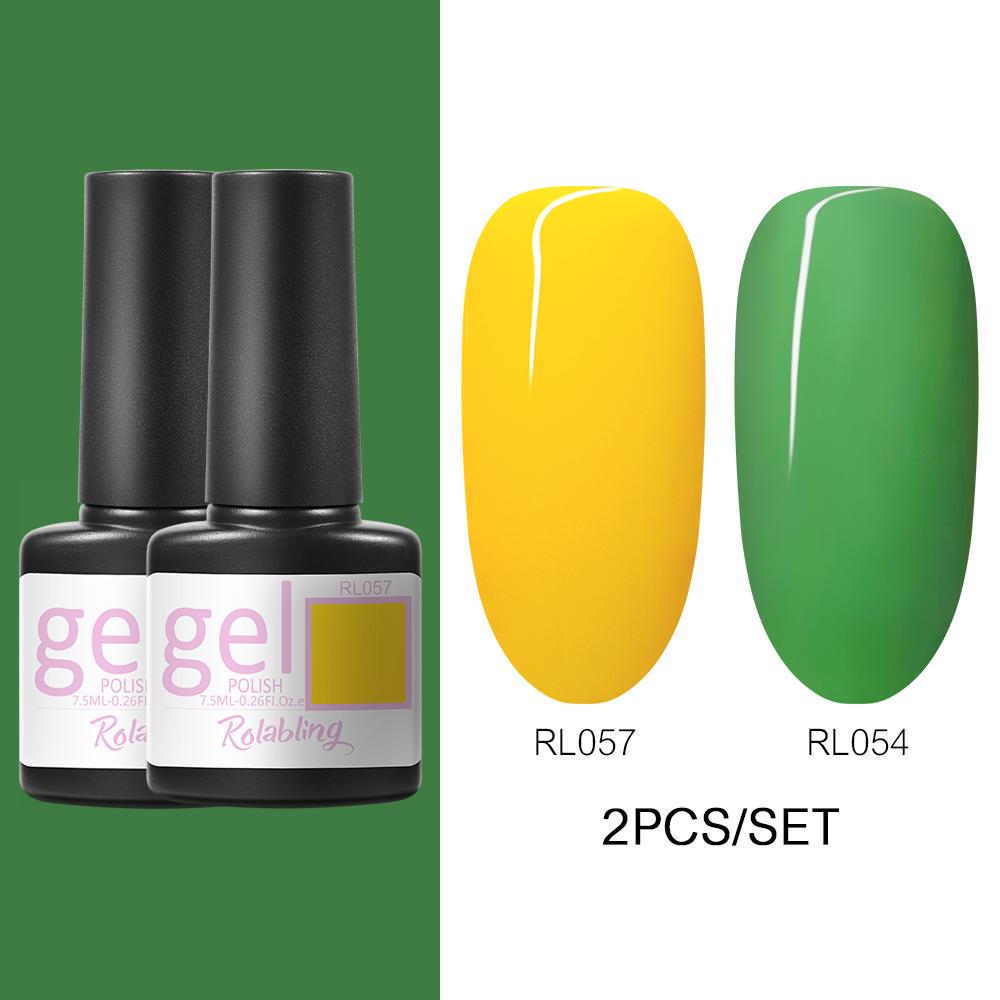 

2 шт., набор гель-лаков для ногтей, УФ-гель-лак для дизайна ногтей, УФ-аксессуары для ногтей, маникюрный набор гель-лаков для ногтей, лак для дизайна ногтей