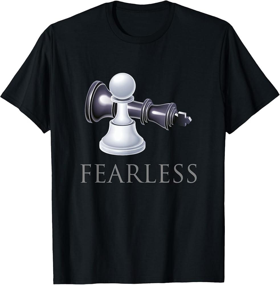 Funny Chess - Fearless Chess Player Smart Gift T-Shirt Unisex T-Shirt L
