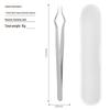 Stainless Steel Eyelash Tweezers - New Separating Clip for False Lashes