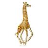 Giraffe Brooch with Rhinestones Fashionable Animal Pin Big Dress Hat Costume Accessories For Daily Wear Or Parties