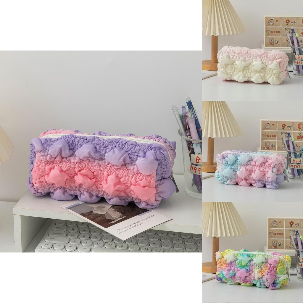 Rainbow Themed Storage Bag With Spacious Design And Polyester Material For School And Home