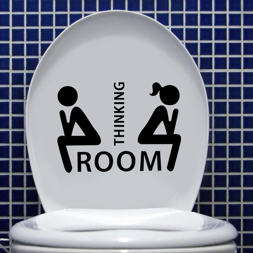 

Decoration Mural DIY Toilet Stickers Home Decor Removable Mark Stickers