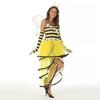 4Pcs Bees Costume Kits Adult Honeybee Costume Bees Tentacle Headband Tutus Dress Bees Wing for Halloween Cosplay Party