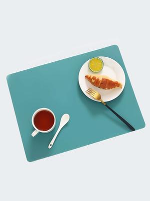 Leeseph Silicone Placemats for Dining Table Non-Slip Placemats, Waterproof Heat Resistant Washable Indoor & Outdoor Placemat