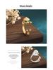 2022 Year of the Tiger Gold Plated Chalcedony Agate Pixiu Ring: Chinese Style Retro Thumb Ring