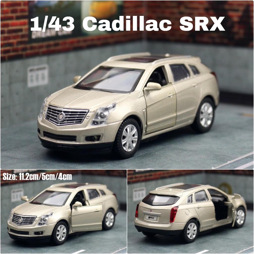 1/43 Cadillac SRX SUV Diecast Metal Toy Car Model for Children Pull Back Vehicle Miniature Collection Gift Kid Boy Match Box