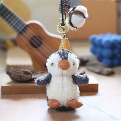 Kawaii Penguen Anahtarlık Peluş Oyuncaklar Sevimli Doldurulmuş Yumuşak Bebek Hayvanlar Çanta Kolye Takıları Araba Anahtarlığı Kadınlar Çiftler Hediye