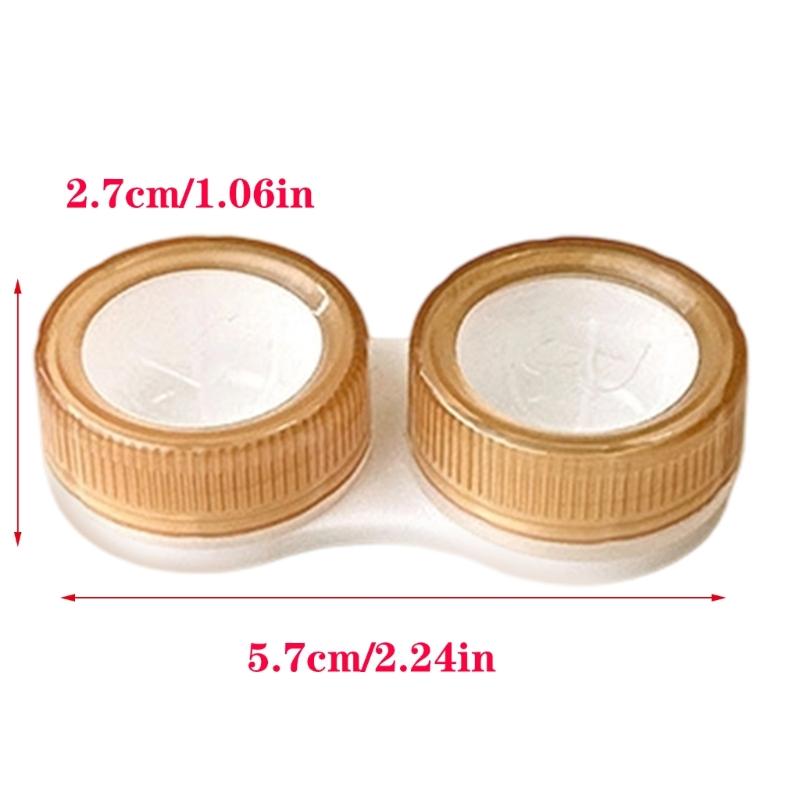 Double Layer Contact Lenses Storage Box With Secure Seal Lightweight ABS Storage Box For Outdoor Travel