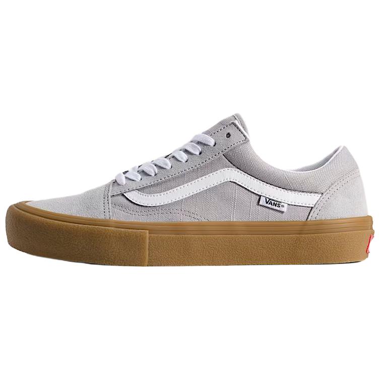 Vans Skate Old Skool Comfortable Fit Low Top Skate Shoes Unisex sneaker Light-Gray VN000EDNBH9 40