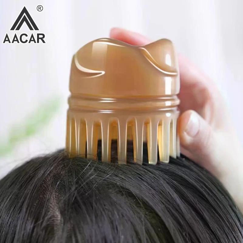 Cow Horn Hair Comb Meridian Comb Hairs Wash Scalp Massage Hair Treatment Device Natural Hair Care Brush Accessories For Women