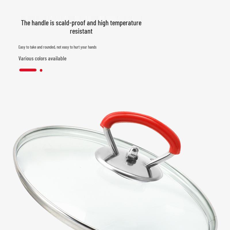 Heat-Resistant Stainless Steel Pot Lid Handle - Anti-Scalding Kitchen Knob for Woks