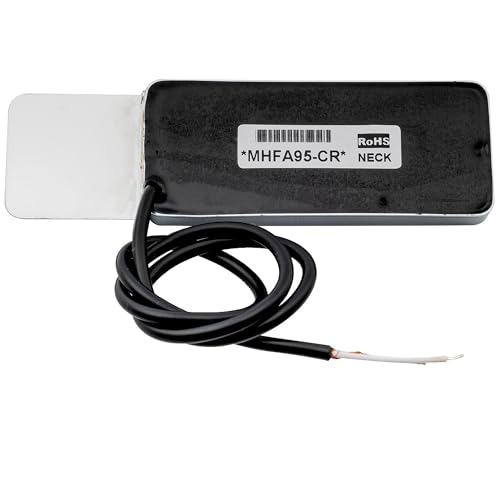 Artec MHFA95 Alnico 5 Mini Humbucker Pickup, Side-Mount Style Neck Pickup for Johnny Smith Style Jazz Guitars, Chrome