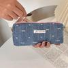 Stylish Jeans Pencil Bag With Polyester Material For Back To School Supplies For Teens