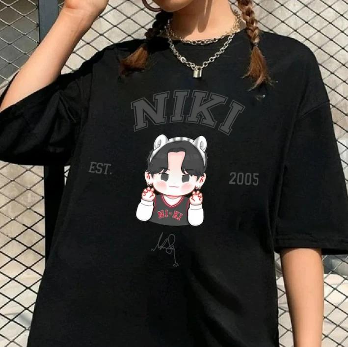 Niki Enhypen Chibi Shirt, ENGENE Gift, Cute Niki Shirt M
