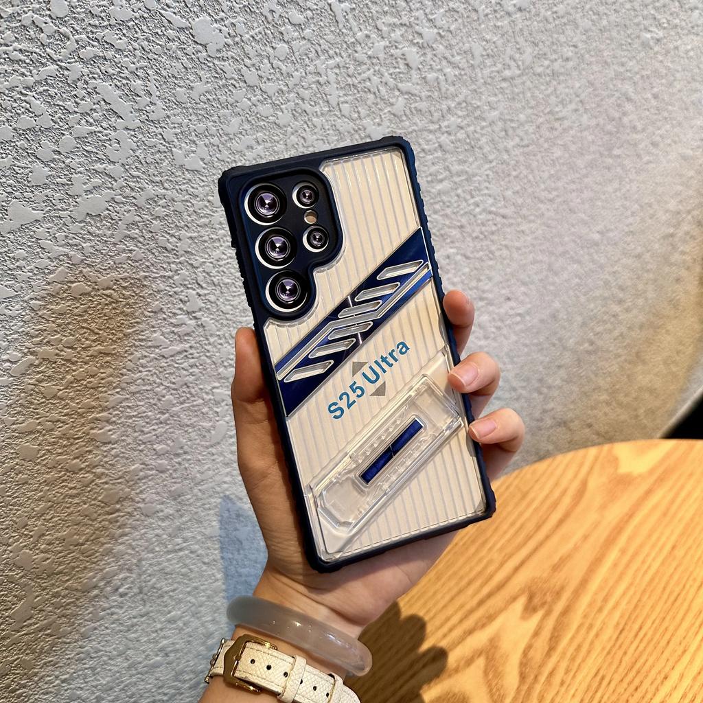 Armor Shockproof Phone Case For Samsung S25 Edge S24 S23 Plus S22 Ultra S21 S20 FE A56 A36 A26 A16 A06 A55 A35 With Holder Cover