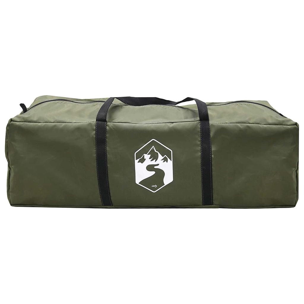 Cabin Tent Olive Green 244 x 213 x 183 cm Polyester and Steel