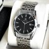 TOP Brand Men's Watch Simple Waterproof Calendar High End Stainless Steel Business Male Fashion Quartz Clock Watches Free Box