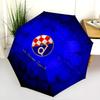 GNK Dinamo Zagreb  pattern, automatic folding umbrella, portable and foldable design, 8 ribs, a Christmas or birthday gift.