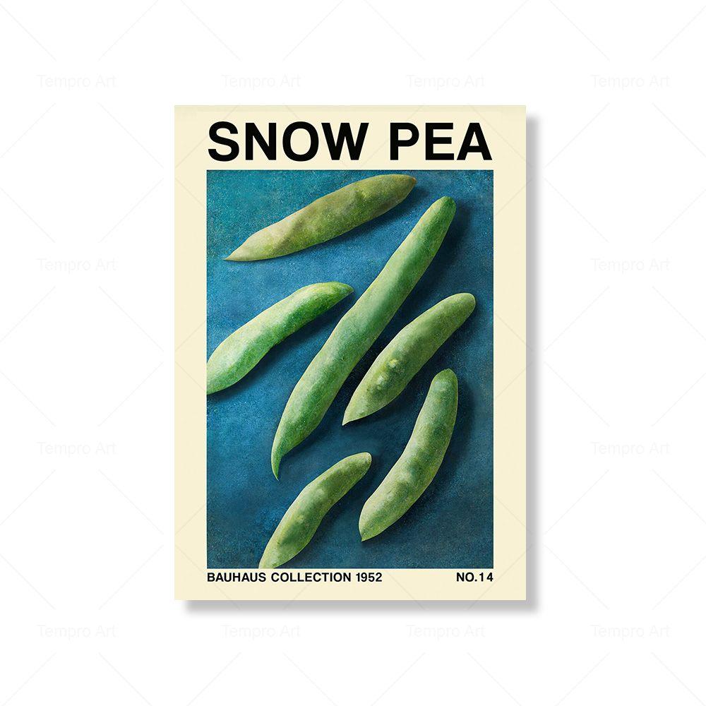 

Ретро овощной фруктовый кухонный постер лук чеснок персик в стиле Баухаус ботанический принт холст картина декор для столовой 21x30cm No Frame