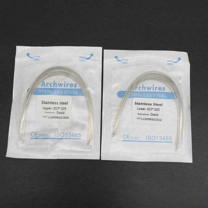 10 teile/paket Dental Kieferorthopädische Edelstahl Rechteckige Ovale Bogen Drähte
