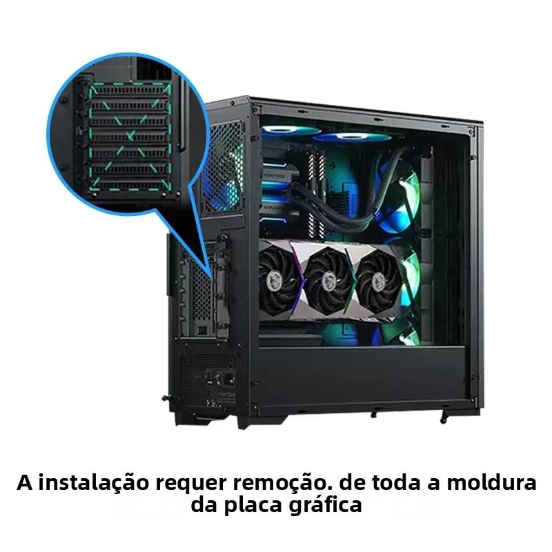 Vertical GPU Mounting Bracket PC Graphics Card Holder PCI-E 3.0/4.0 x16 Anti-interference Flexible 90° Extension Cable