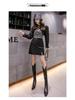 2026 Autumn/Winter Matte Frosted Coffee PU High Waist A-Line Midi Skirt