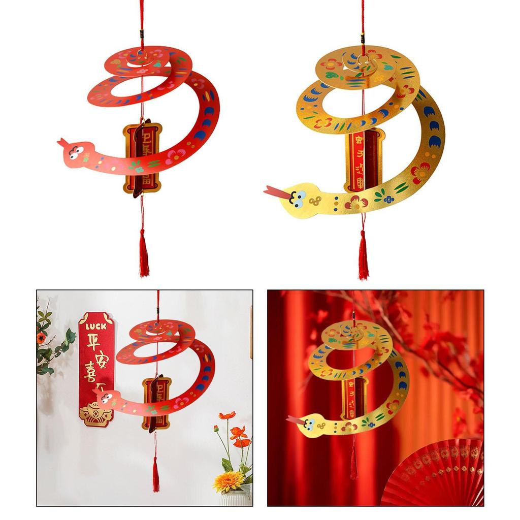 Chinese New Year Hanging Decoration Hanging Ornament Traditional Paper Pendant for Window Party Living Room