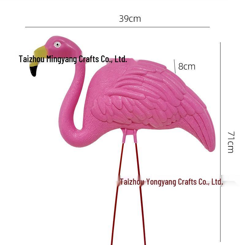 Cross-border Flamingo & Crane Outdoor Animal Decor Set for Garden or Wedding