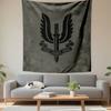 Who Dares Wins SAS Emblem Tapestry Wall Hanging, Special Forces Badge Art, Military Wall Decor for Bedroom Living Room Man Cave