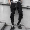 Summer Hip Hop Joggers Harem Pants Multi-pocket Ribbons Man Sweatpants Streetwear Casual Mens Pants