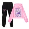 Children's Hooded Top And Pants Two-piece Tracksuit Set Long-sleeved Printed Clothing Set