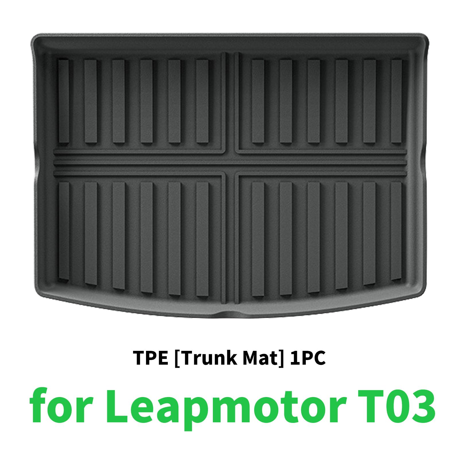 

для Leapmotor T03 LHD 2025 2025 2026 Индивидуальные коврики-поддоны из ТПЭ Полный комплект Экологичные Водонепроницаемые Всепогодные вкладыши в пол Аксессуары For Left Hand Drive