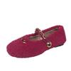 Fashion Aphixta Metal Chain Dec Slip On Flats Soft Fleeces Shoe Shallow Furry Flat With Women Loafers  Slip On Warm Winter Casual Shoes